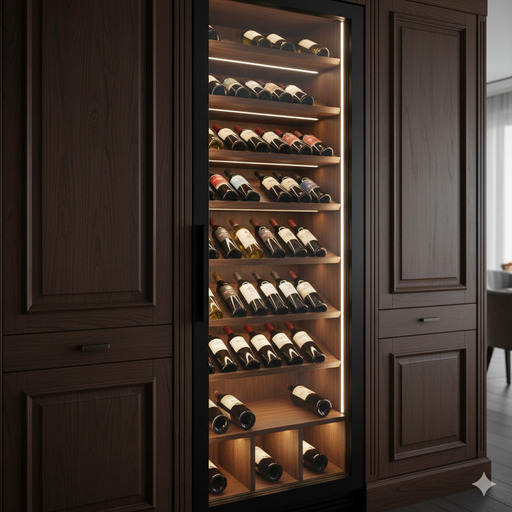 Crie sua adega planejada em Campinas com a Casa Finna. Descubra como ter sua coleção de vinhos em casa com requinte, design e funcionalidade.